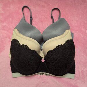3 Victoria's Secret 34DD bras